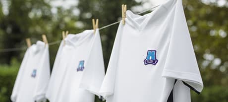 White shirts with Skipton logo